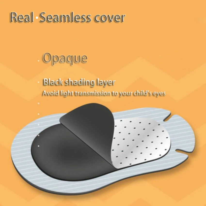 New Children's Color Squint Amblyopia Eye Patch Eye Full Cover Opaque Child Amblyopia Training Orthoptic Eyeshade Large Pattern