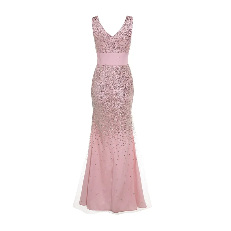2019New летние платья Vestido de сексуальное платье макси платье Плюс Размер bodycon Элегантное платье без рукавов с глубоким v-образным вырезом женское платье