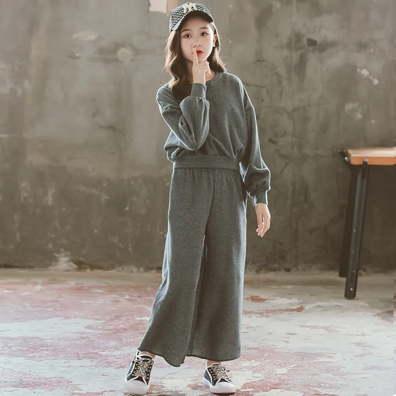 Комплект осенней одежды для девочек Новинка 2021 года Свободные повседневные