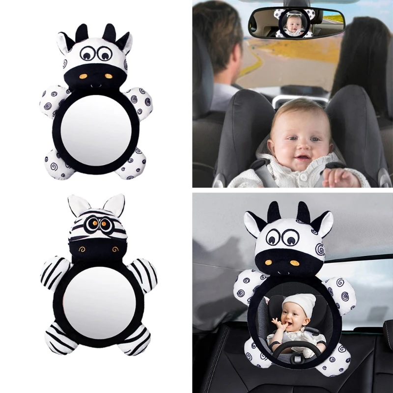 

Cute Baby Rear Facing Mirrors Adjustable Safety Car Baby Mirror Back Seat Headrest Rearview Mirror Car Safety for Kids Child