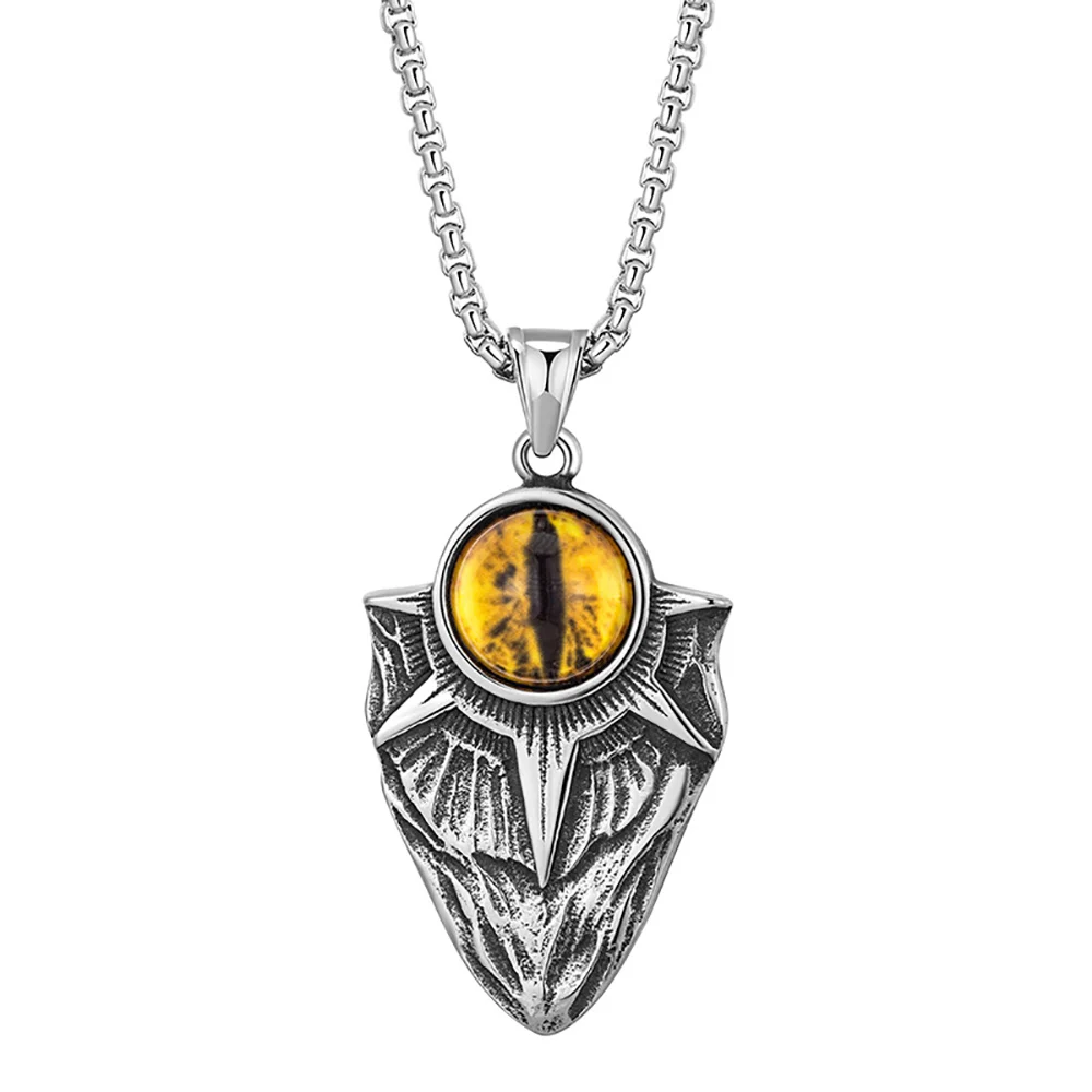 

Ожерелье мужское из нержавеющей стали с подвеской в стиле панк-рок