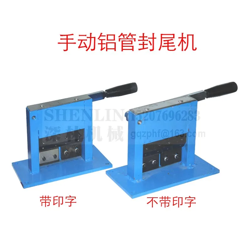 M&aacute;quina de sellado de tubos de aluminio a presi&oacute;n manual, selladora de tubos de Metal, m&aacute;quina de sellado de pulido de zapatos con funci&oacute;n de impresi&oacute;n-0