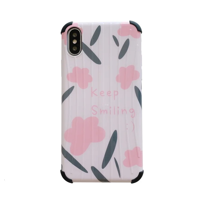 Свежий чехол для телефона со смайликами и цветами iPhone11 X XS XR XSMax 8 7 6S PluS