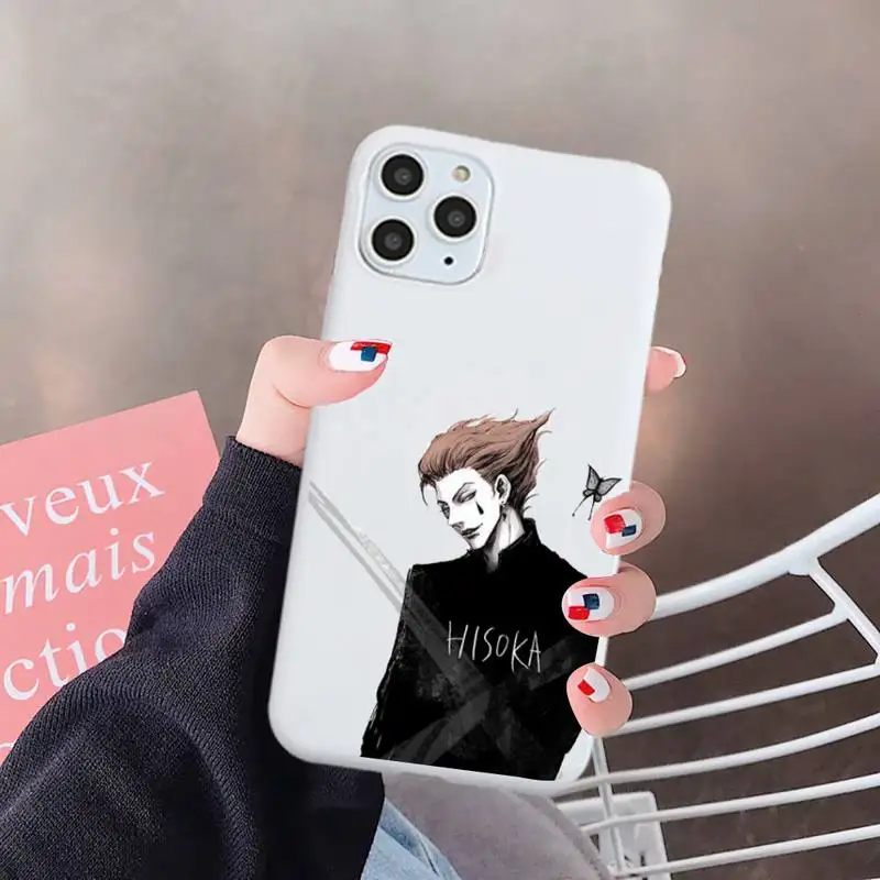 

Hunter x hunter Phone Case White Candy Color for iPhone 6 7 8 11 12 s mini pro X XS XR MAX Plus