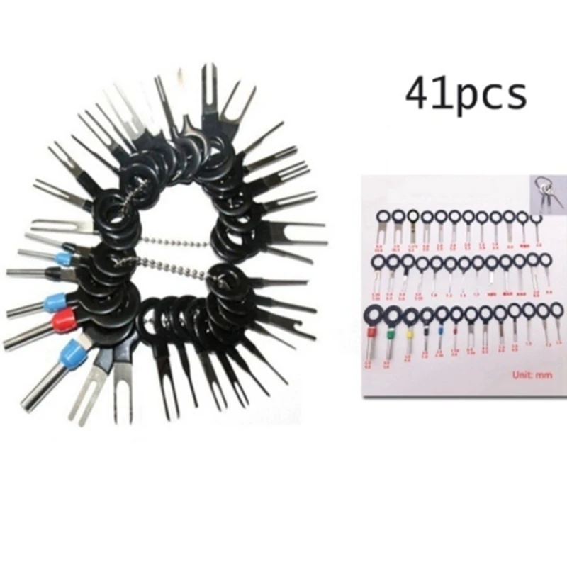 41 шт./компл. для извлечения разъемов инструмент удаления клемм автомобильных
