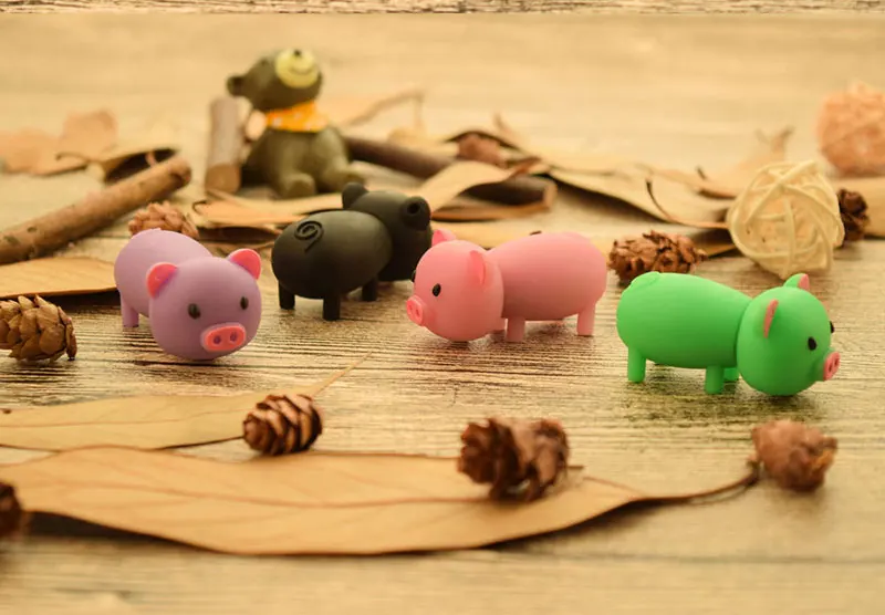 Мини карманный размер 8 г 16 г 32 г 64 г usb Прекрасный Дизайн piggy pendrive светильник и удобная ручка привода мультфильм животное cle usb флеш-накопитель флешка