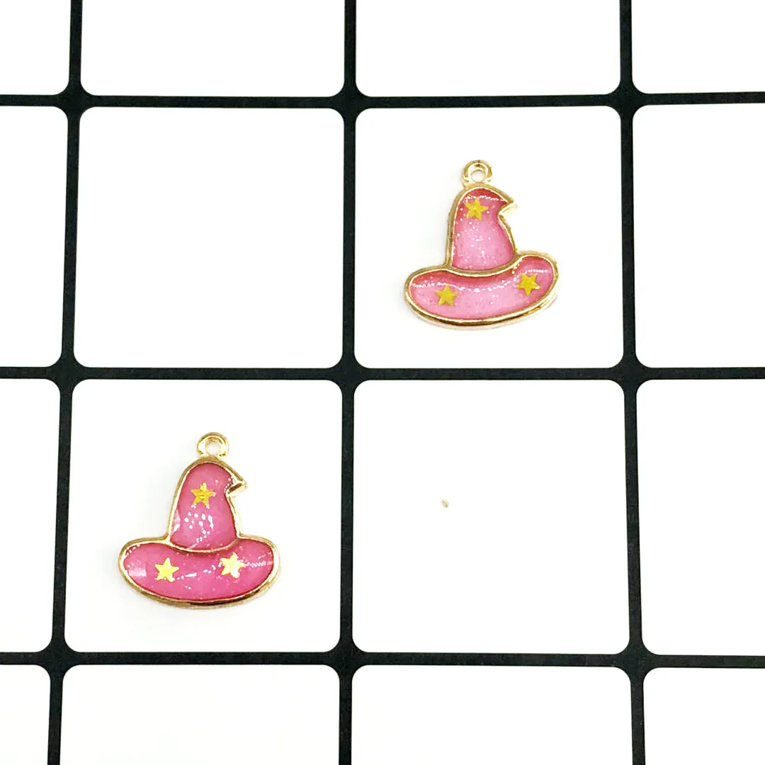 10 шт./лот эмалированная волшебная шляпа волшебник шапочка шармы хэллоуин