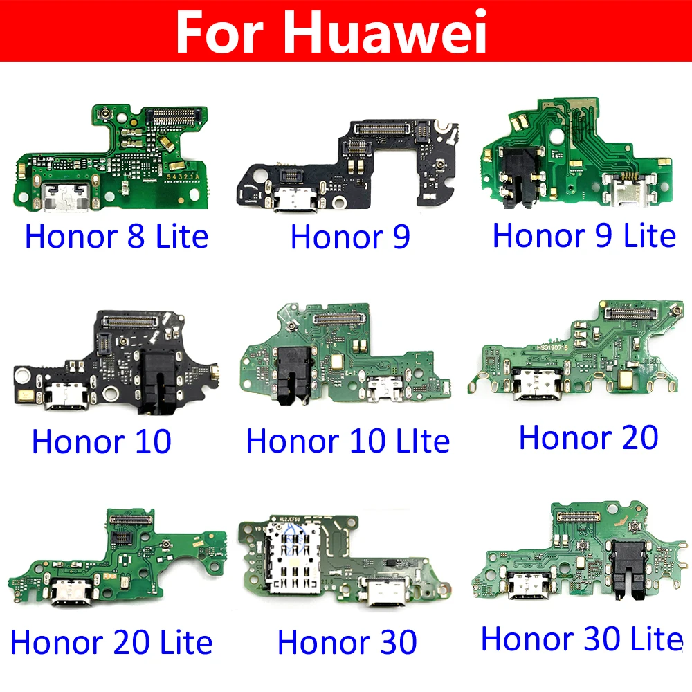 USB порт для зарядки док станция штекер разъем плата гибкий кабель Huawei Honor 20 Pro 5A 5X 10