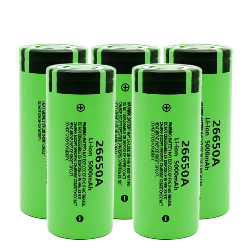 Panasonic 100% оригинальный 26650 Батарея 26650A 3 7 V 5000mAh высокой Ёмкость литий ионный