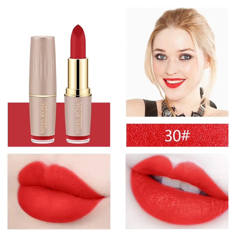 30 MISS ROSE, макияж, губы, ТИНТ, макияж, губная помада, набор, блеск для губ, стойкий, телесный, губная помада, красная, матовая губная помада, водостойкая, Maquiagem - Цвет: 30