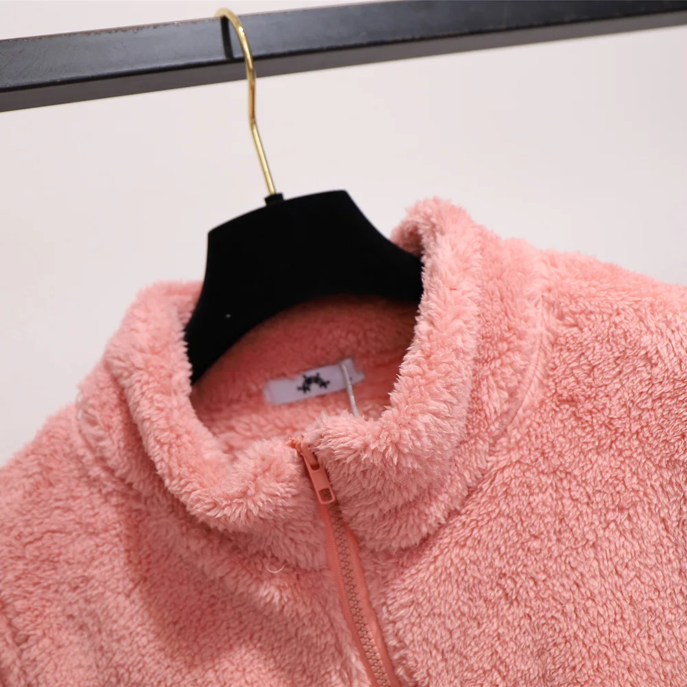 Новинка 2021 осенне-зимняя женская одежда куртка Большие Свободные флисовые