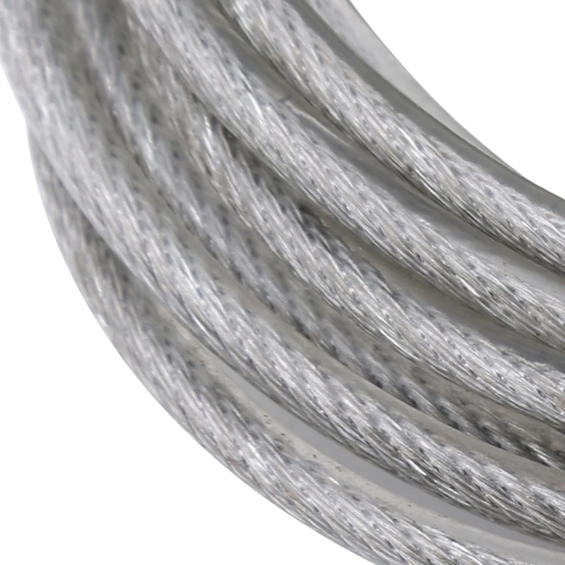 Удлиненный стальной трос для собак двухсторонний поводок с двумя головками