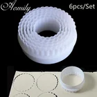 Форма для выпечки Aomily, круглая форма для вырезания, печенья, кондитерских изделий, шоколада, желе, мастики, кухонный инструмент для выпечки