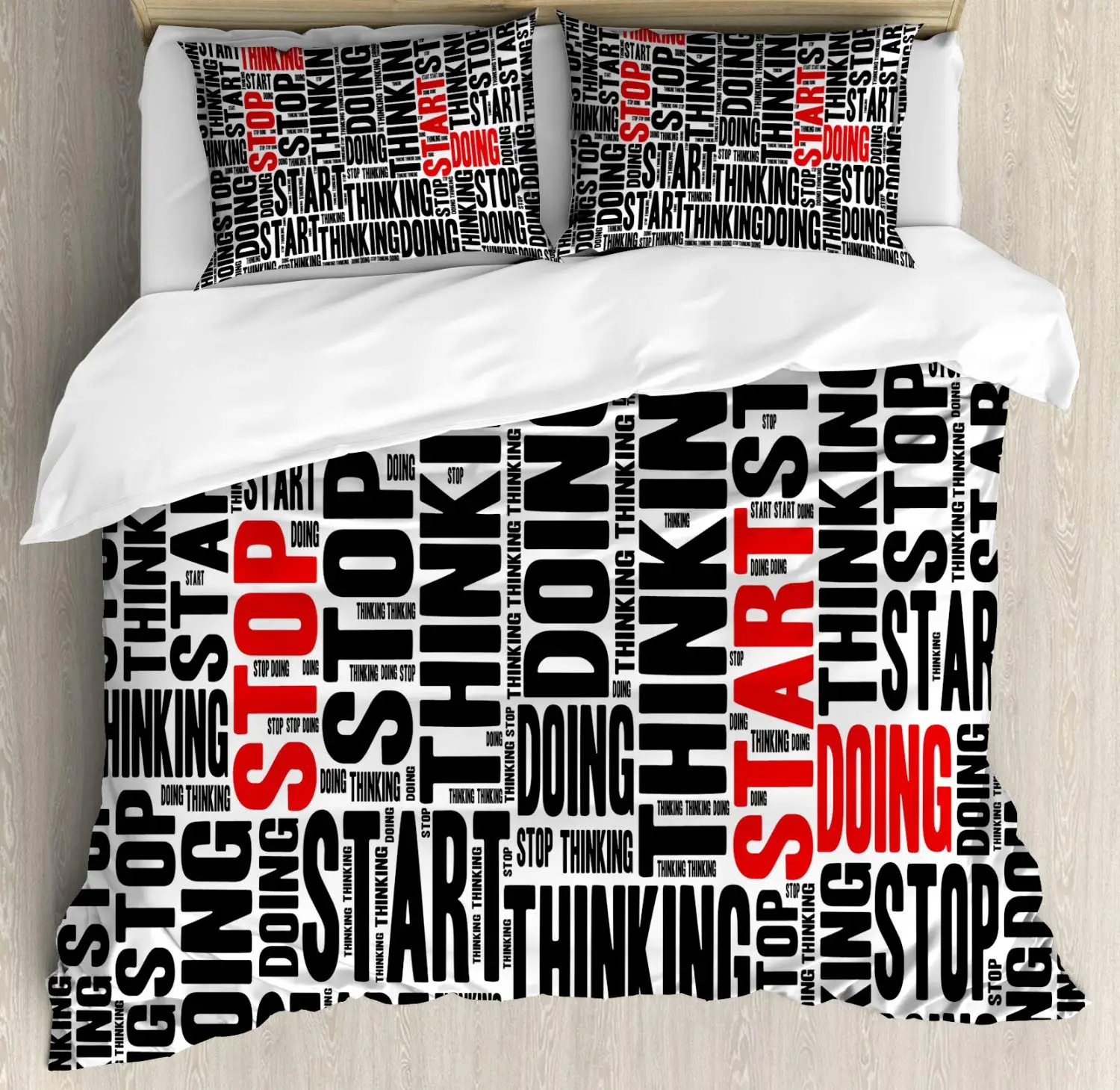 Набор пододеяльников для пуховых одеял с горизонтальной надписью Комплект