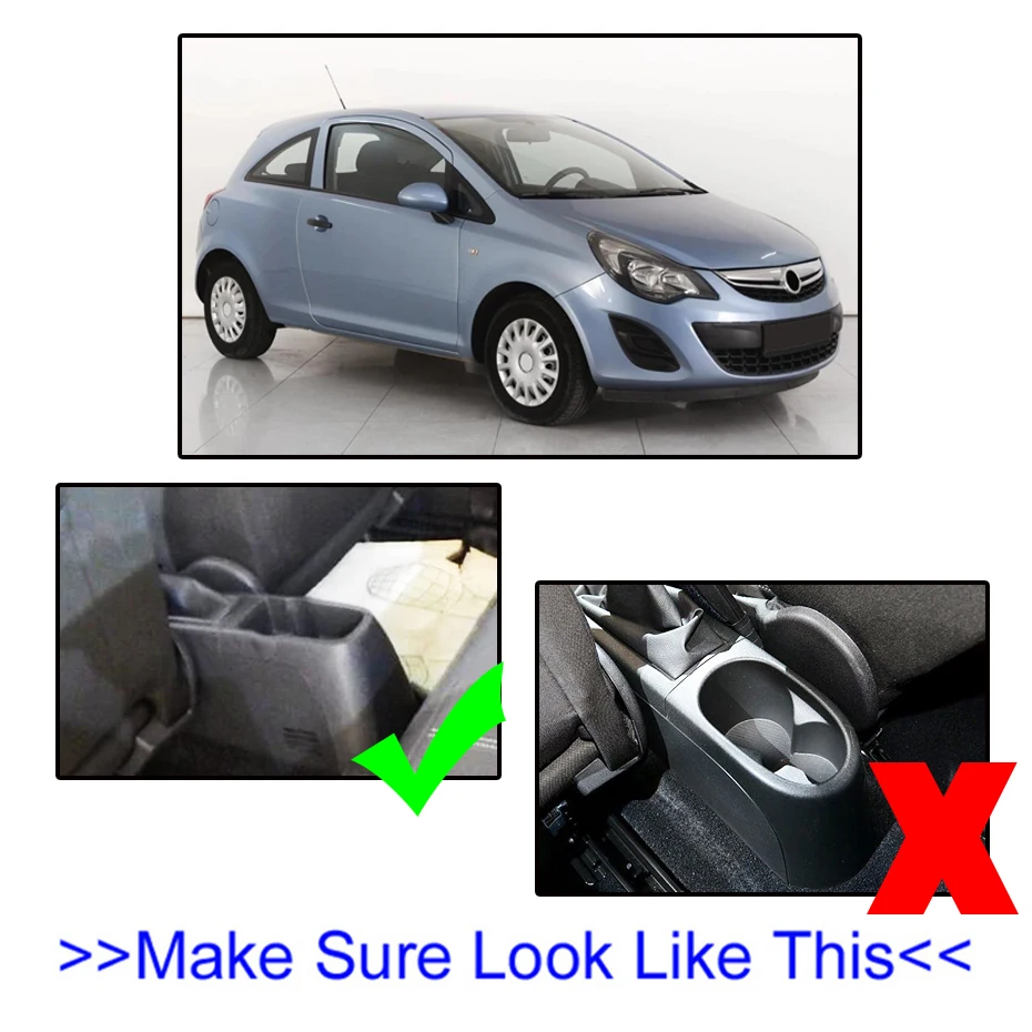 Подлокотник для Opel Vauxhall Corsa D 2006 - 2014 подлокотник двухслойный ящик хранения