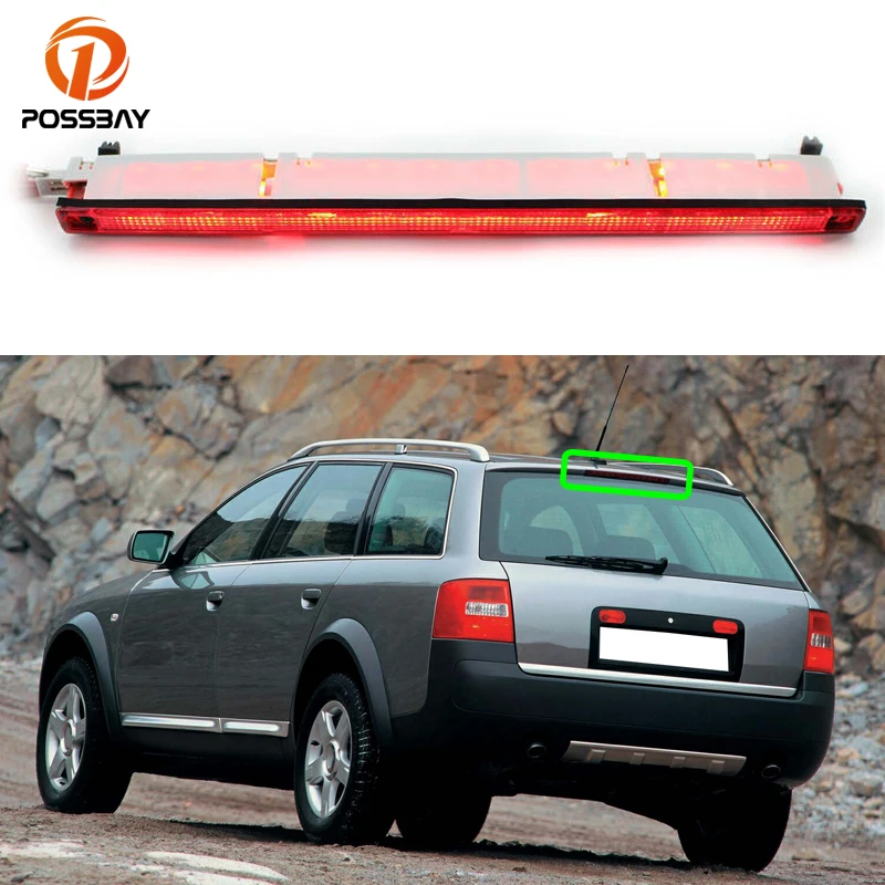 

Car Red High Level Car Rear Third Brake Warning Light Stop Signal Lamp Parts for Audi A6 Avant Allroad Quattro Wagon 1998-2005