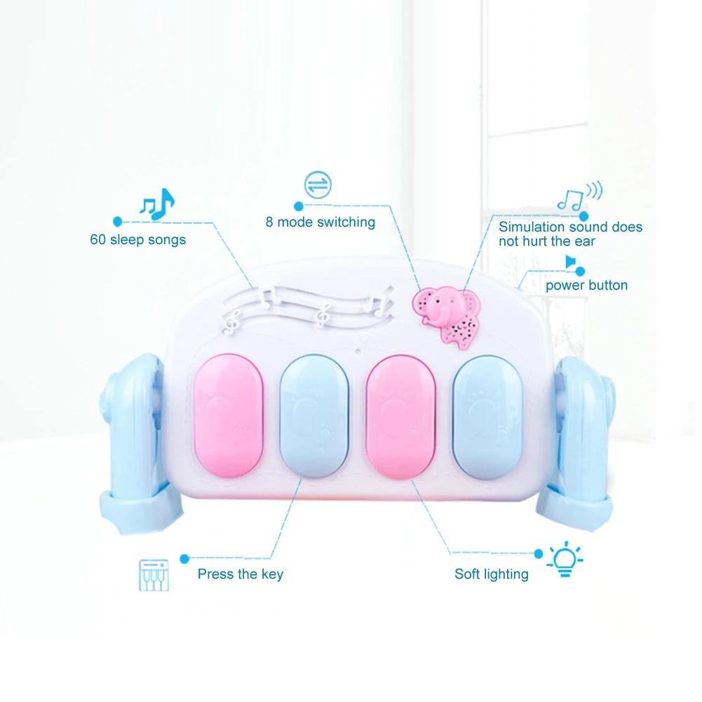 Новый детский игровой коврик для спортзала мягкий музыкальный с погремушками