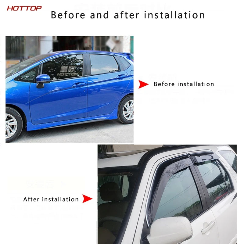 Для Honda CRV 2003-2006 козырек для окон автомобиля окно с яркой полосой боковое