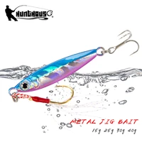 new hunthouse fishing lure metal cast jig spoon 15253045g shore casting jigging fish sea bass fishing lures tackle trout