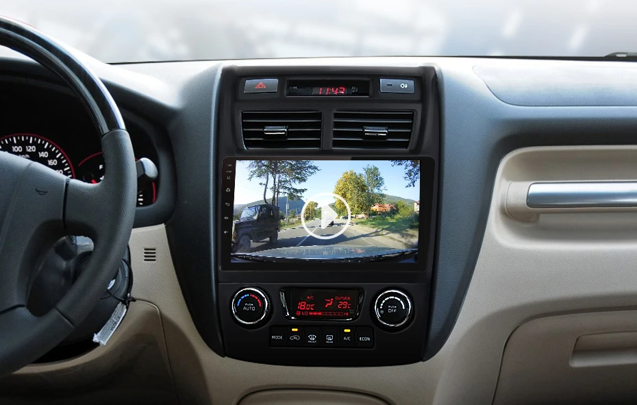 AWESAFE для Kia Sportage 2007 2008 2009 Автомобильный Радио Мультимедиа Видео плеер gps Нет 2din 2 din Android 8,1 2 ГБ+ 32 ГБ