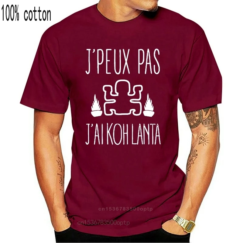 

New Mens T-shirt J'peux Pas J'ai Koh Lanta