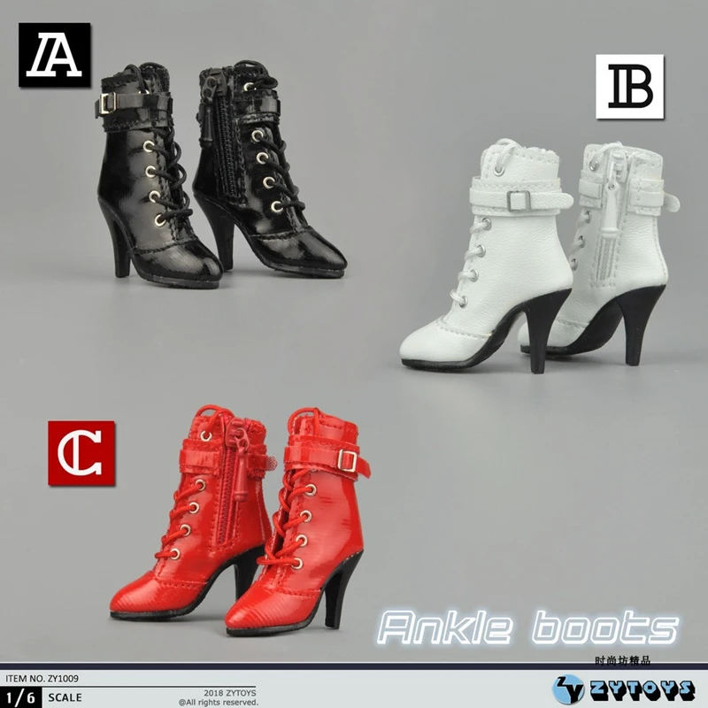 

1/6 Scale Figure Hollow Shoes High-heeled Boots Sandals Medium Tube Boots 12 inches Action Figure Dolls Body Accessories ZY1009