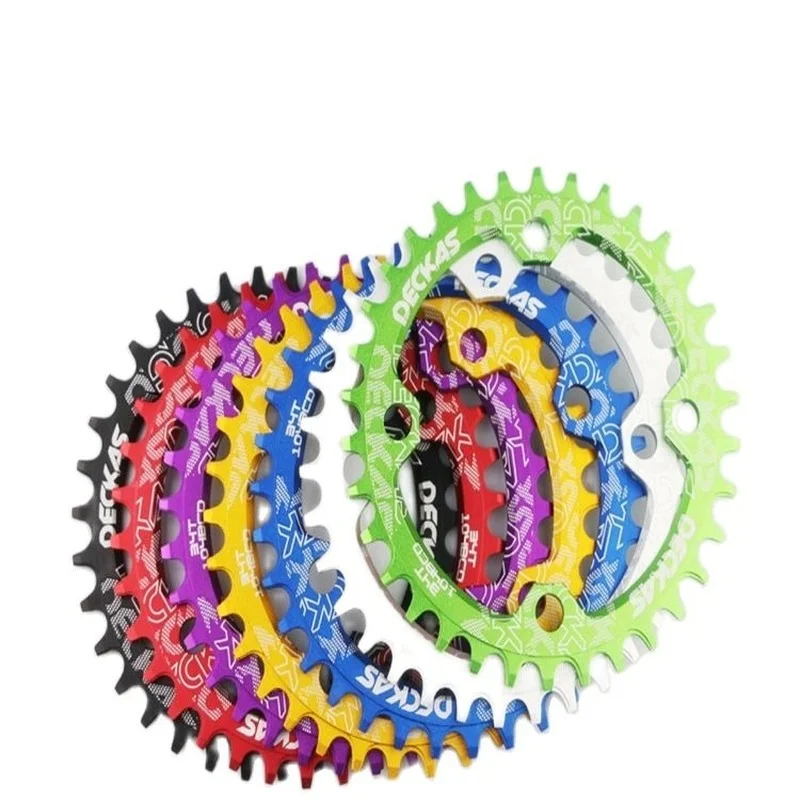 

Deckas 104BCD Round Narrow Wide Chainring MTB Mountain Bike Bicycle 104BCD 32T 34T 36T 38T Crankset Tooth Plate Parts 104 BCD