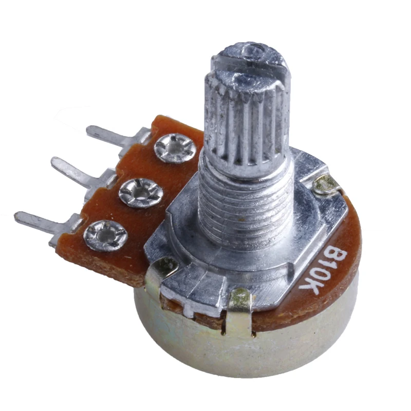 

5Pcs B10K ohm Linear Taper Rotary Potentiometer Panel Pot 15mm Hot W3JB