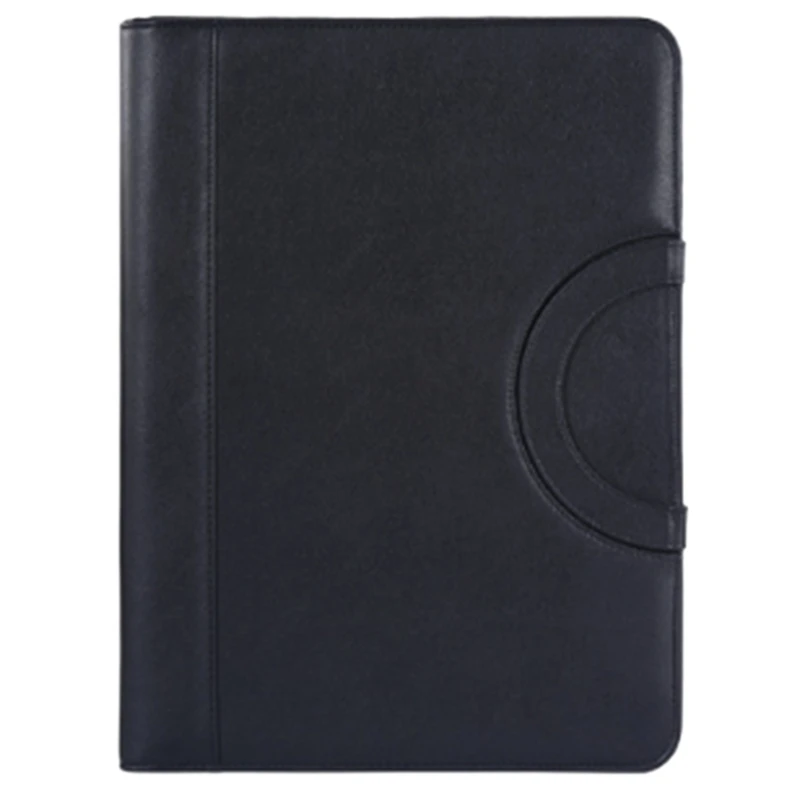 Portable Business Padfolio Portfolio Case Handle PU Leather Folder for School Office Conference Notepad | Канцтовары для офиса и
