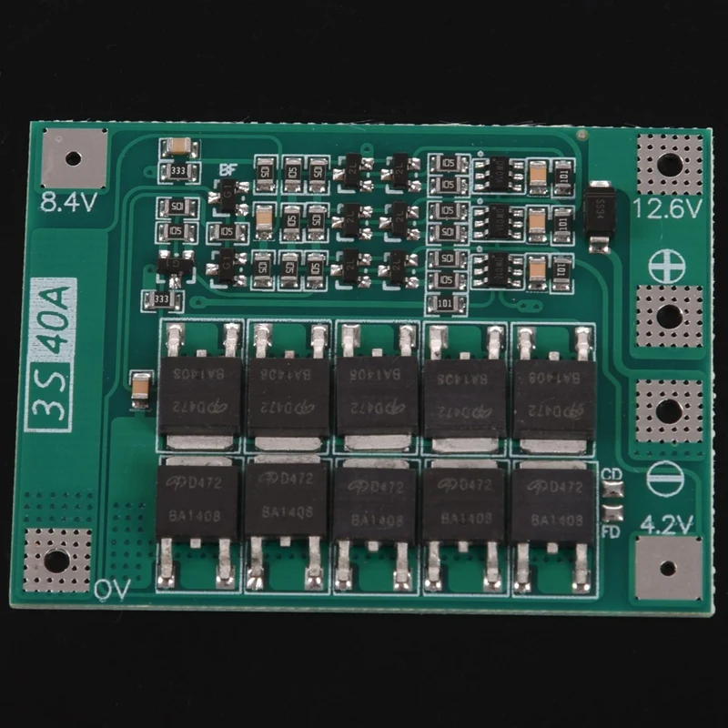 3S 40A Bms 11 1 V 12 6 18650 литиевая батарея защитная доска с сбалансированной версией для
