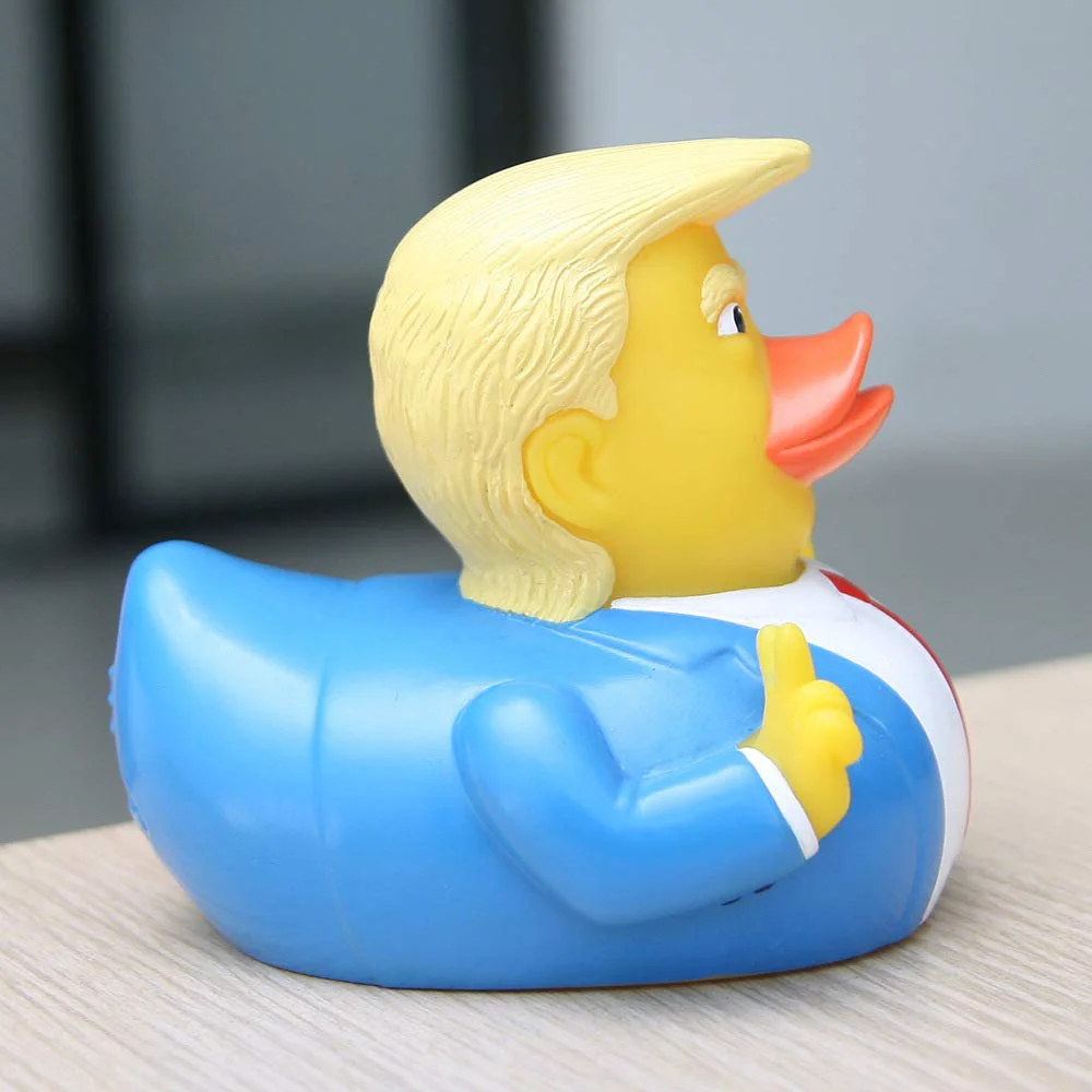 

Cute And Unique Trump Duck Bath Shower Water Floating US President Rubber Duck Baby Toy Water Toy Shower Duck Child Toy
