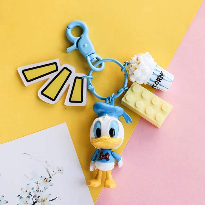 Брелок для ключей Disney милая фигурка Микки Мауса Минни Дональд Дак Дейзи Винни