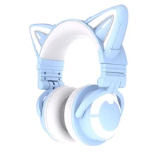 Yowu 3G Cute Cat Wireless Headphones APP Control RGB Lights High Quality Casco Girl Cat Ear Headset For Phone Computer Gaming