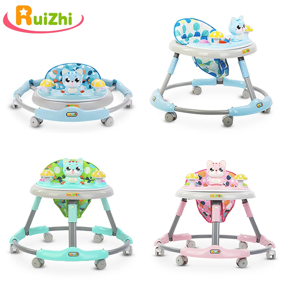 

Ruizhi Cute Cat Baby Walker Baby Multi-Function Anti-Rollover Balance Car Gift For Girls And Boys Kids Sports Toys RZ1191