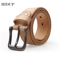 hidup top quality 100 solid cowskin belt mens pure cow cowhide leather retro styles pin buckle all match belts for men nwj288