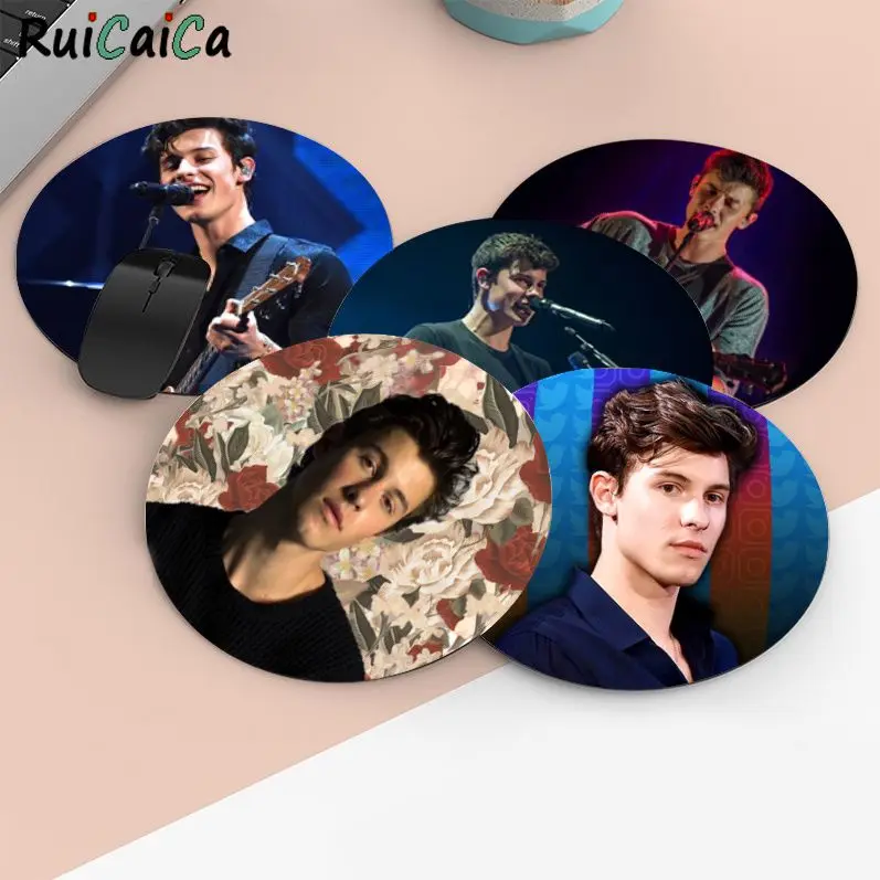 

RuiCaiCa в наличии Shawn Mendes высокоскоростной новый круглый коврик для мыши Противоскользящий коврик для ноутбука ПК коврик для мышки игровой ков...