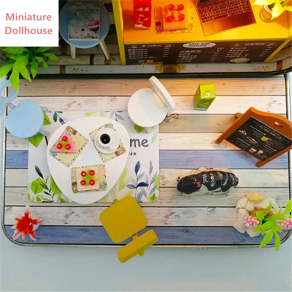 Миниатюрная деревянная коробка пазл для театра кукольный домик сделай сам