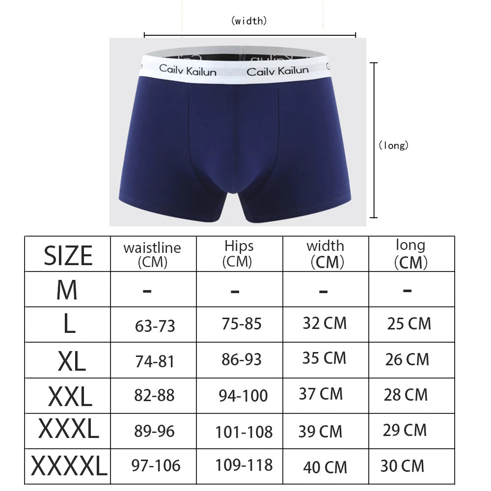 

5Pcs Cotton Men Underwear, Men's Solid Color Panties, Breathable Man Briefs, Large Size L-4XL Convex Pouch For Men Antibacterial