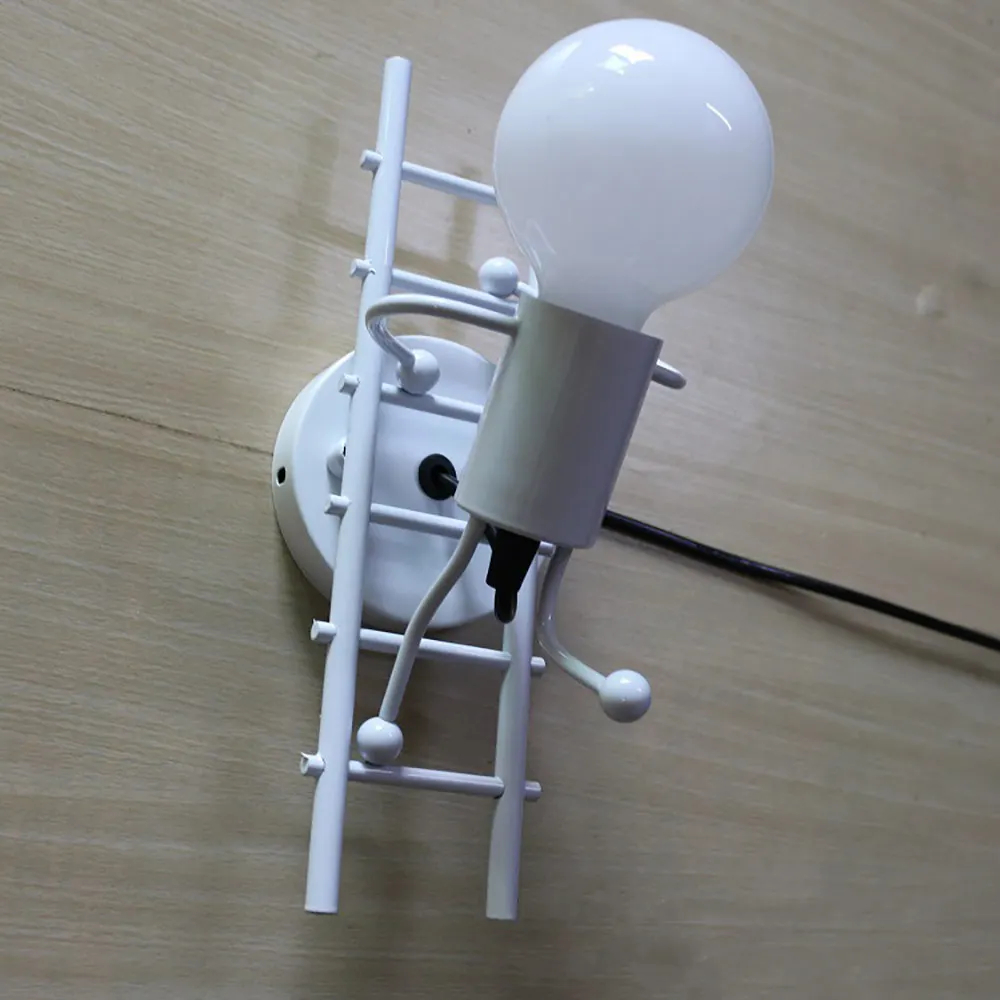 Современное настенное бра Konesky с куклой для скалолазания лестницы маленький