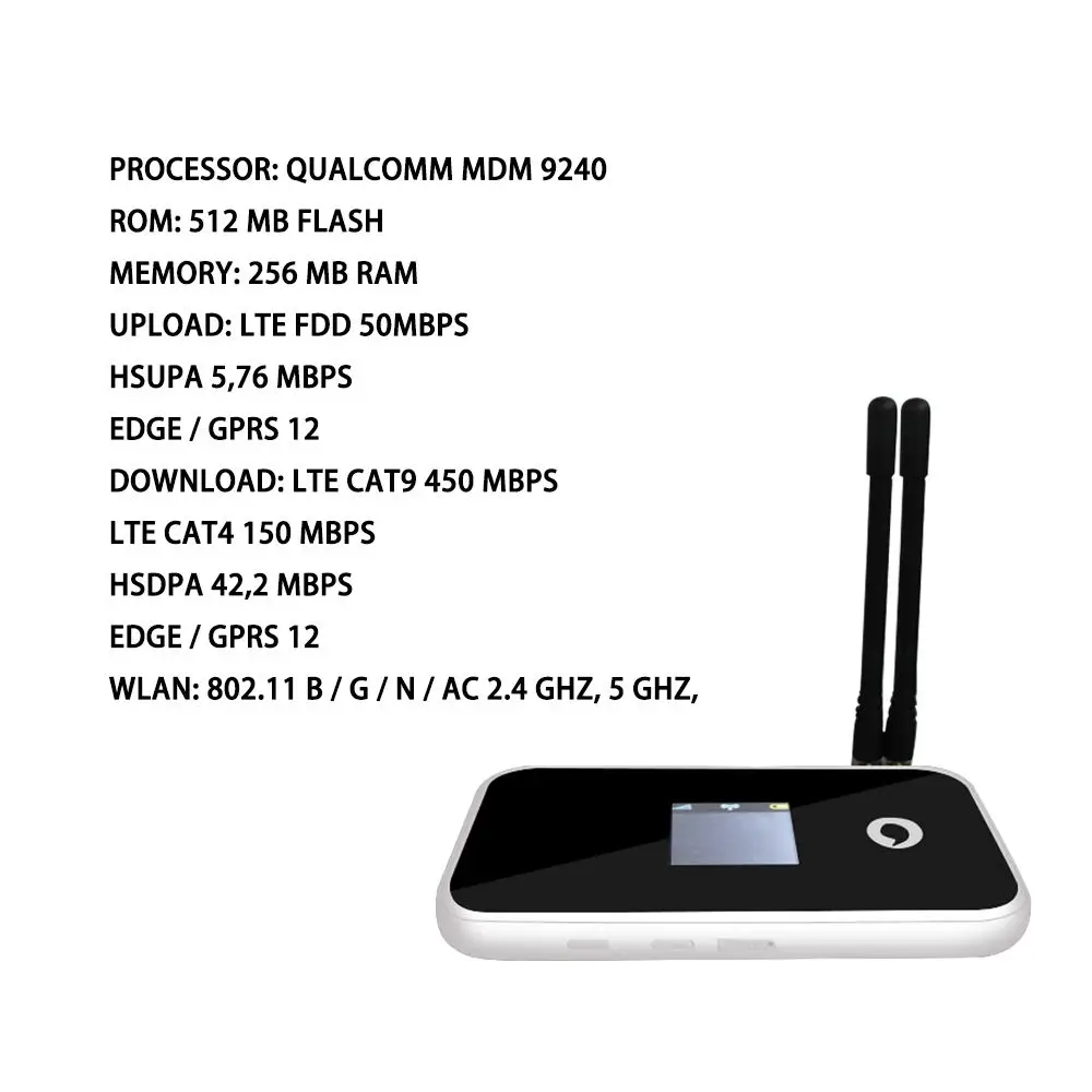 Vodafone R230 LTE Cat.9 мобильный WiFi с антенной 2 шт