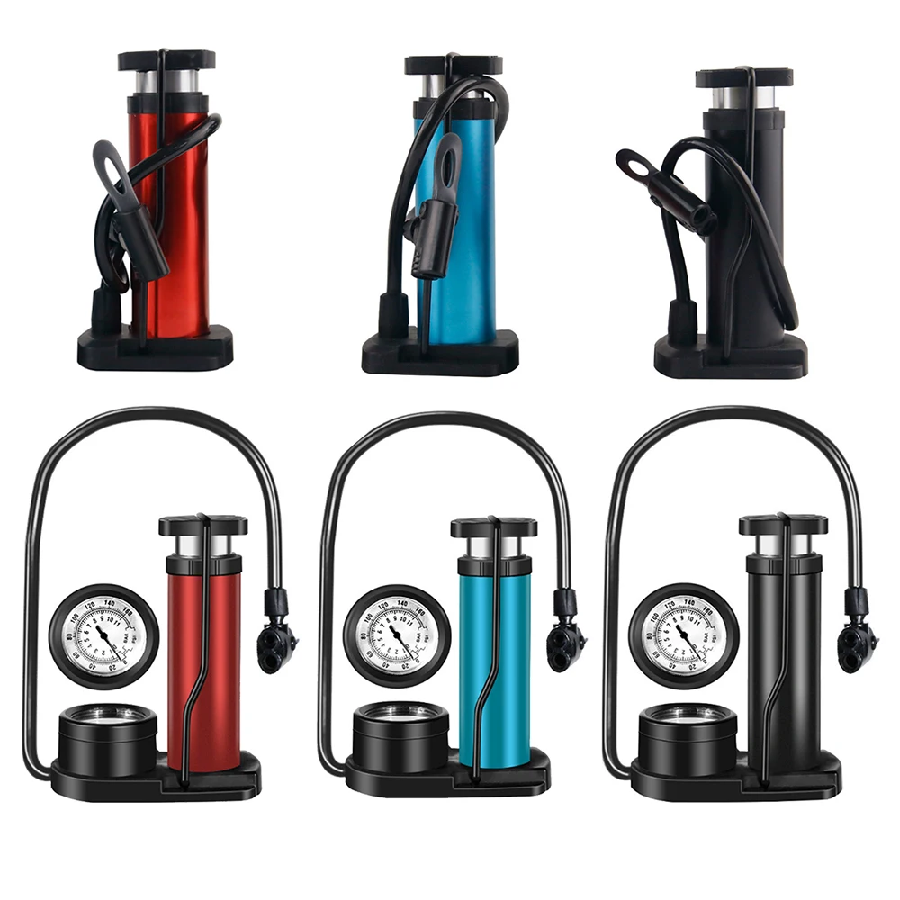 Мини насос для горного велосипеда ножной дорожный портативный воздушный