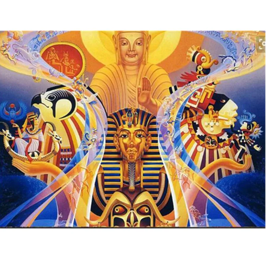 

Алмазная живопись 5D "сделай сам", Египетский портрет, алмазная вышивка, Набор для вышивки крестиком, Религиозное искусство, мозаика, рукодел...