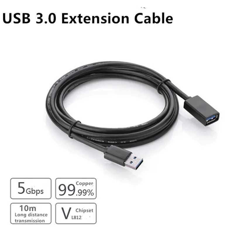 ULT-BEST USB к USB удлинитель(USB 3,0 удлинитель) для Oculus Rift, htc Vive, Playstation VR гарнитура и многое другое