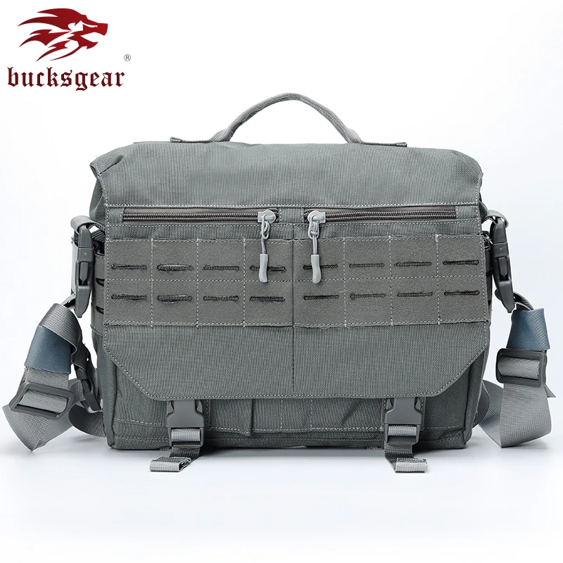 

Сумка-мессенджер BUCKSGEAR 1000D для ноутбука, полиэстер, лазерная резка