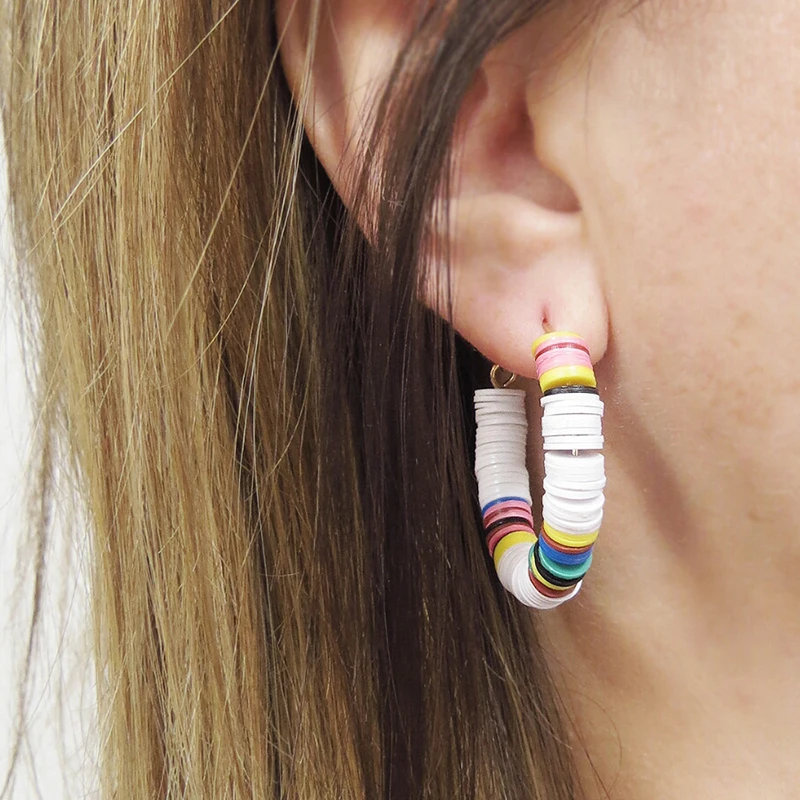 Бохо пляжные шик переработанного диск в африканском стиле виниловые бусины HEISHI