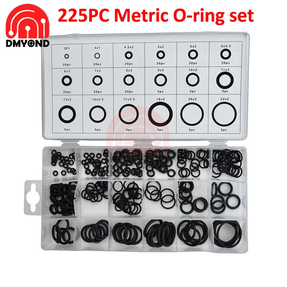 Резиновое уплотнительное кольцо для ремонта автомобиля 225 шт. | Обустройство дома