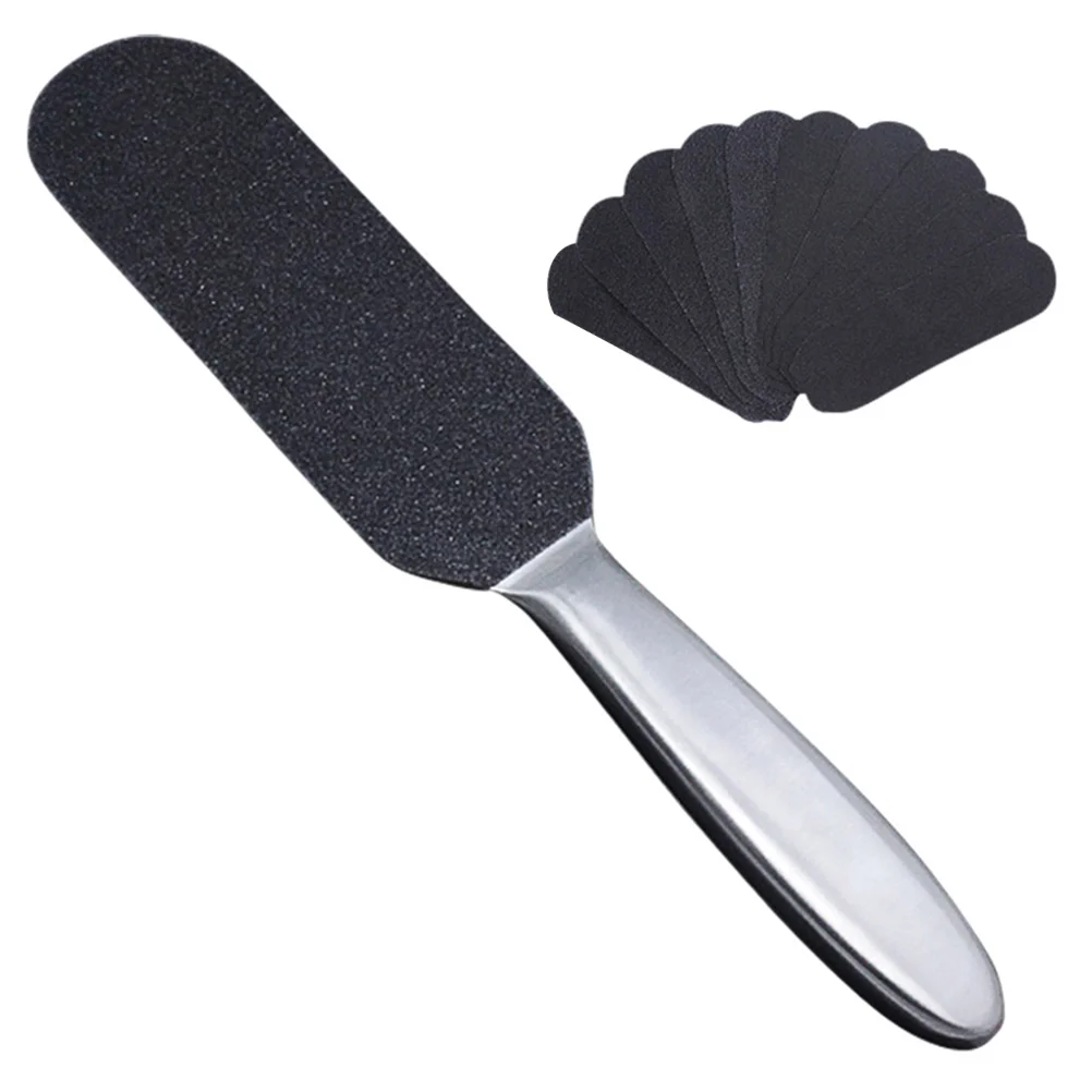 

11 шт., сменная наждачная бумага, ручка из нержавеющей стали