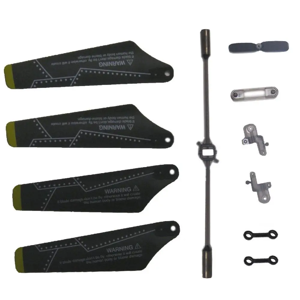 

S102G Helicopter SYMA S102 G Main Blade Balance Bar Connect Buckle Top Blade Grip Set Tail Blade RC Heli Accessory