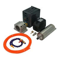 800W 15kw spindle 80mm ER11 22kw Inverter VFD spindle Motor for diy cnc milling machine Water Pump 5M Water Pipes 80mm clamp
