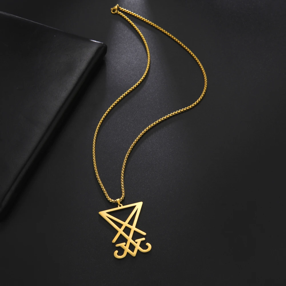 My Shape Ожерелье с подвеской Sigil of Lucifer для мужчин и женщин очаровательное